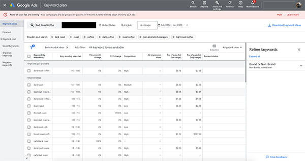 Local SEO Keyword Planner