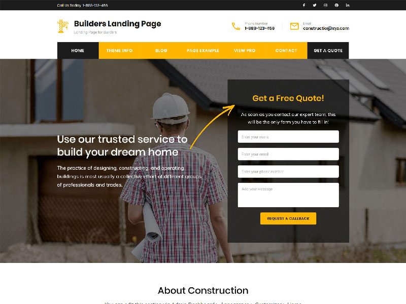 Landing Page Design and Development